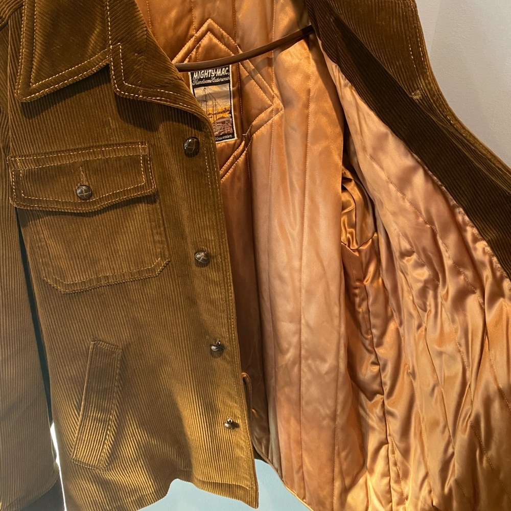 Vintage Mighty Mac Cutterwear Corduroy Quilted Lined Jacket - Picture 2 of 11